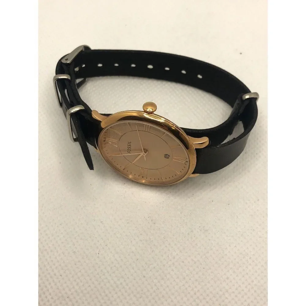 Fossil ES3707 Women Leather Analog Dial Quartz Wrist Watch W/ Custom Band LP234